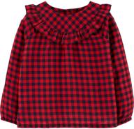 👚 kosh girls toddler fashion plaid tops, tees & blouses for girls' clothing logo