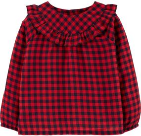 img 2 attached to 👚 Kosh Girls Toddler Fashion Plaid Tops, Tees & Blouses for Girls' Clothing