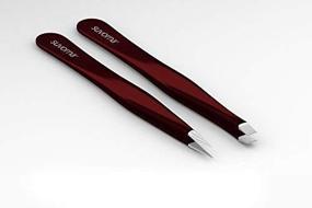 img 4 attached to 🔍 Suvorna 4-inch Precision Aligned Professional Tweezers Color Sets - Premium Stainless Steel with One Sharp Pointed Pair and One Straight Tip Pair for Precision Eyebrow Shaping