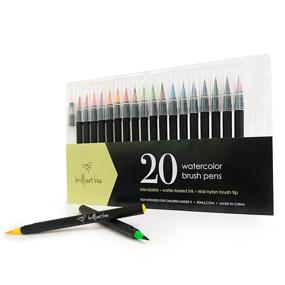 img 2 attached to Разблокируйте свою креативность: набор кистей Brilliant Bee Real Brush Pens 🎨 – 20 ярких цветов для акварельной живописи, рисования, каллиграфии и многого другого!