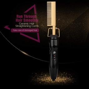 img 3 attached to Homfu Electric Straightening Straightener Anti Scald Hair Care