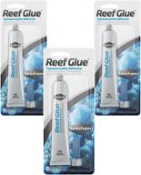 🐠 seachem reef glue cyanoacrylate gel coral frag mounting, 20g (3 pack) - powerful adhesive for aquatic coral reef tanks logo