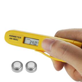 img 4 attached to 🌡️ ANNMETER AN-960C: Digital Mini Thermometer Pen for Cooking, BBQ, and More – Non-Contact Temperature Meter Tester with Backlit Data Hold