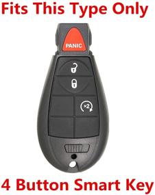 img 1 attached to 🔑 Keyless Remote Fob Key Shell Case for Dodge Durango Grand Caravan Journey Ram 1500 2500 3500 Jeep Grand Cherokee Ram 1500 2500 3500 IYZC01C M3N5WY783X GQ4-53T Replacement