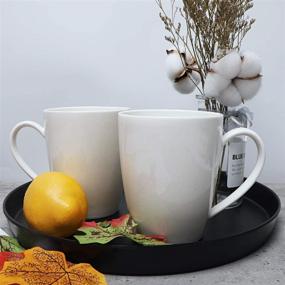 img 3 attached to ☕ AmHomel 6 Pack Porcelain Mugs Coffee: Stylish and Premium Drinkware Set for Everyday Enjoyment