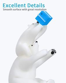 img 2 attached to 🖨️ Enhanced ELEGOO Water Washable Resin: 1Kg White, Cutting-Edge 3D Printer Material