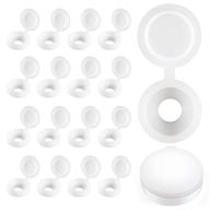 plastic hinged screw cover caps fold screw snap covers washer flip tops white logo