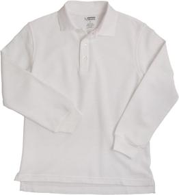 img 1 attached to French Toast Boys' Long Sleeve Pique Polo Shirt - School Uniform Essential