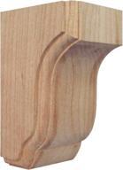 🛠️ ekena millwork 2.5" w x 2.75" d x 4.5" h capistrano mission corbel made of rubberwood logo