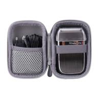 🪒 remington hf9000 heritage series shaver hard case - black titanium logo