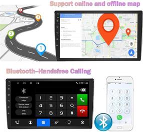 img 2 attached to 🚗 ZHNN Double Din Car Stereo: Apple CarPlay & Android Auto, Android 10.1 Touch Screen, Bluetooth, GPS Navigation, AM/FM, EQ, Mirror Link (9 INCH)