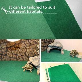 img 1 attached to 🐊 Tfwadmx Reptile Carpet Mat: Premium Substrate Liner for Terrarium Lizards, Snakes, Dragons, Chameleons, Turtles & Iguanas