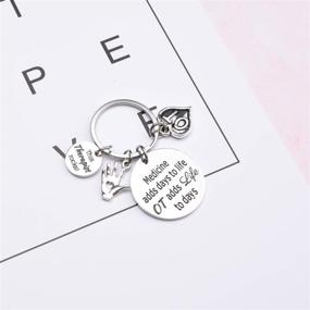 img 2 attached to 🔑 Occupational Therapy Gift: OT Medicine-Inspired Jewelry Adds Life to Days Keychain