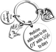 🔑 occupational therapy gift: ot medicine-inspired jewelry adds life to days keychain logo