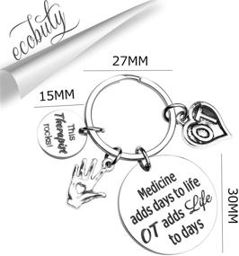 img 3 attached to 🔑 Occupational Therapy Gift: OT Medicine-Inspired Jewelry Adds Life to Days Keychain