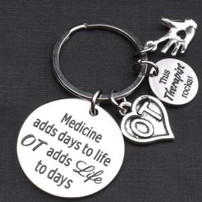 img 1 attached to 🔑 Occupational Therapy Gift: OT Medicine-Inspired Jewelry Adds Life to Days Keychain