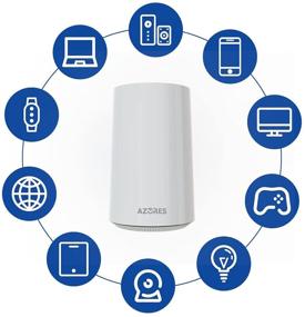 img 3 attached to 🏠 Enhance Your Home Network with the AZORES WiFi 6 Whole Home Mesh WiFi System-2 Pack AX1500