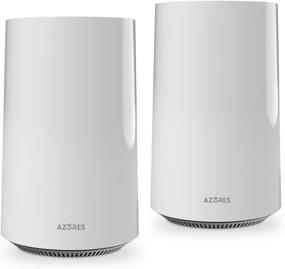 img 4 attached to 🏠 Enhance Your Home Network with the AZORES WiFi 6 Whole Home Mesh WiFi System-2 Pack AX1500