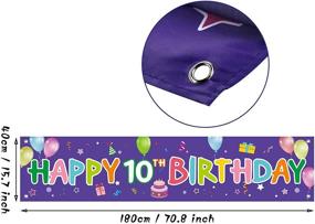 img 3 attached to Colorful Birthday Backdrop Background Decorations Event & Party Supplies