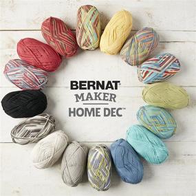 img 3 attached to 🧶 Bernat Maker Home Dec Corded Yarn Bundle: Aqua (2 Skeins, 8.8 Ounce Each) - Includes 4 Patterns!