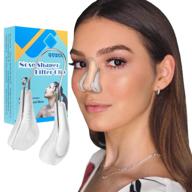 👃 nose shaper clip: pain-free nose bridge straightener & rhinoplasty corrector for unisex - quecc soft silicone nose slimming device for up lifting logo