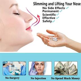 img 2 attached to 👃 Nose Shaper Clip: Pain-Free Nose Bridge Straightener & Rhinoplasty Corrector for Unisex - QUECC Soft Silicone Nose Slimming Device for Up Lifting