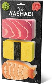 img 1 attached to Authentic Fred WASHABI Sponges: Set of 3 Sushi Assortment - Genuine Quality!