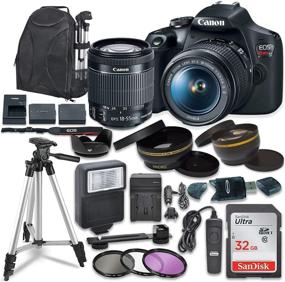 img 4 attached to 📷 Canon EOS Rebel T7 Digital SLR Camera Bundle with EF-S 18-55mm Lens, Sandisk 32GB SDHC Cards & Accessories