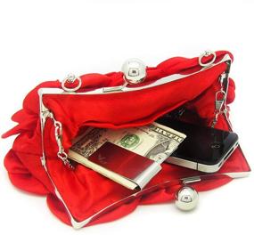 img 1 attached to 👛 Кошелек для телефона Missy Roses: Стильная женская сумка и кошелек с надежным замком - идеально подходит для кличек и вечерних сумок