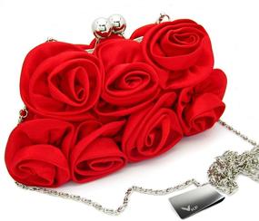 img 3 attached to 👛 Кошелек для телефона Missy Roses: Стильная женская сумка и кошелек с надежным замком - идеально подходит для кличек и вечерних сумок