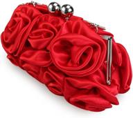 👛 missy roses clutch purse: stylish women's handbag & wallet with secure closure - perfect for clutches & evening bags logo