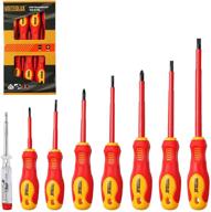 изолированная отвертка unitedlux electrician screwdriver логотип