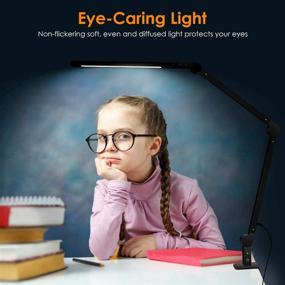 img 2 attached to Enhancing Productivity with Niulight Swing Arm Desk Lamp: Eye-Caring LED, Dimmable, Timer, Memory, Touch Control, 6 Color Modes for Study, Reading, Work, and Office Tasks