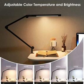 img 3 attached to Enhancing Productivity with Niulight Swing Arm Desk Lamp: Eye-Caring LED, Dimmable, Timer, Memory, Touch Control, 6 Color Modes for Study, Reading, Work, and Office Tasks