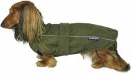stay stylish and protected: django city slicker all-weather dog jacket & water-repellent raincoat with reflective piping logo