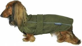 img 4 attached to Stay Stylish and Protected: DJANGO City Slicker All-Weather Dog Jacket & Water-Repellent Raincoat with Reflective Piping
