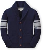 🧥 stylish and cozy: hope & henry boys' shawl collar sweater cardigan logo