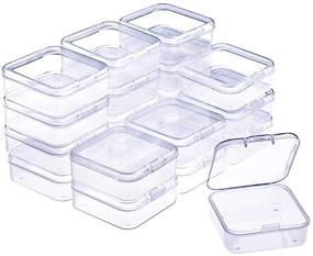 img 4 attached to 📦 Conveniently Compact: WXJ13 20 Pack Clear Plastic Bead Storage Box for Enhanced Organization (2.1 x 2.1 x 0.8 Inch)
