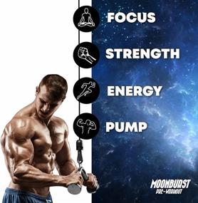 img 1 attached to 🍉 Revitalize Your Workout with MOONBURST Pre Workout: Energizing Preworkout Powder Supplement for Optimal Strength, Focus, and Pump - No Crash! (Watermelon Flavor | 25 Servings)