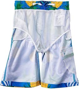img 1 attached to 🩳 Boys' Swim Trunk Anchor 10 - Swimwear for Kids