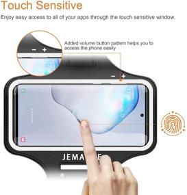 img 3 attached to 📱 JEMACHE Armband for Samsung Galaxy S21+, S20+, S10+, S9+ - Perfect Fit for Otterbox Defender, Lifeproof Case - Ideal for Gym, Running, and Workouts