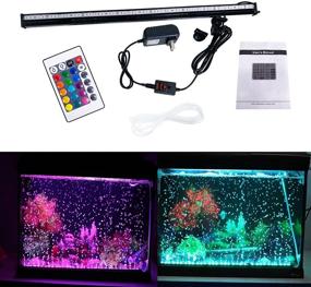 img 4 attached to 🐠 HCDMRE LED Air Bubble Light: Color Changing Underwater Submersible Fish Tank Light for Oxygenation - 52cm/20.5" - US Plug