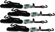 🔒 highland titan max grip 11585: heavy duty ratchet tie downs - 4 pack, up to 1,000 lbs capacity logo