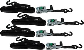 img 3 attached to 🔒 Highland Titan Max Grip 11585: Heavy Duty Ratchet Tie Downs - 4 Pack, Up to 1,000 lbs Capacity