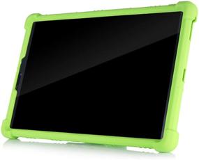 img 1 attached to 🧒 HminSen for Lenovo Tab M10 HD 2nd Gen Case 10.1 Inch 2020 (TB-X306F TB-X306X) - Kid-friendly Silicone Stand Cover in Green for Lenovo Tab M10 HD 10.1" Tablet