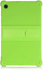 img 2 attached to 🧒 HminSen for Lenovo Tab M10 HD 2nd Gen Case 10.1 Inch 2020 (TB-X306F TB-X306X) - Kid-friendly Silicone Stand Cover in Green for Lenovo Tab M10 HD 10.1" Tablet