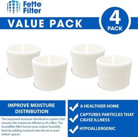 img 3 attached to 🌬️ Fette Filter - Humidifier Wicking Filter Compatible with MAF1, Fits Models MA0950, MA1200, MA1201, MA09500, MA12000, MA12001, MA12010 (Pack of 4)