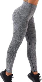 img 2 attached to SHIVASM High Waist Seamless Leggings - Women's Yoga 🩲 Pants for Workout & Activewear, Stretchy Squat-Proof & Tummy Control