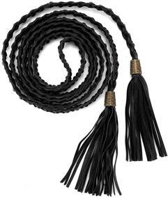 img 3 attached to 👗 Fashionable Women's Braided Skinny Accessories at CHIC DIARY