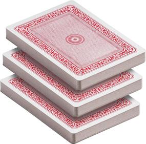 img 3 attached to 🃏 Giant 5 x 7 Inch Playing Cards - 3 Decks of Jumbo Poker Index Cards for Casino Theme Game Night and Magic Party Supplies